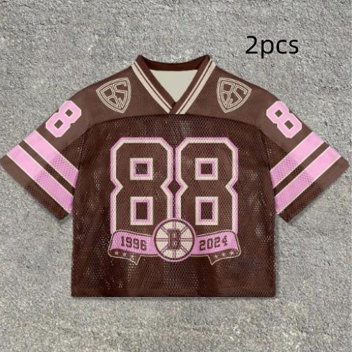 Men's Casual V-neck Short-sleeved Digital Printing Pullover - Image 2