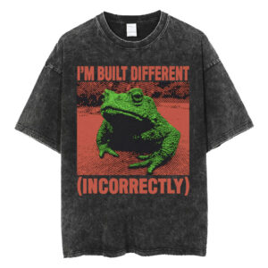 Fashion Personality Frog Print Men's T-shirt