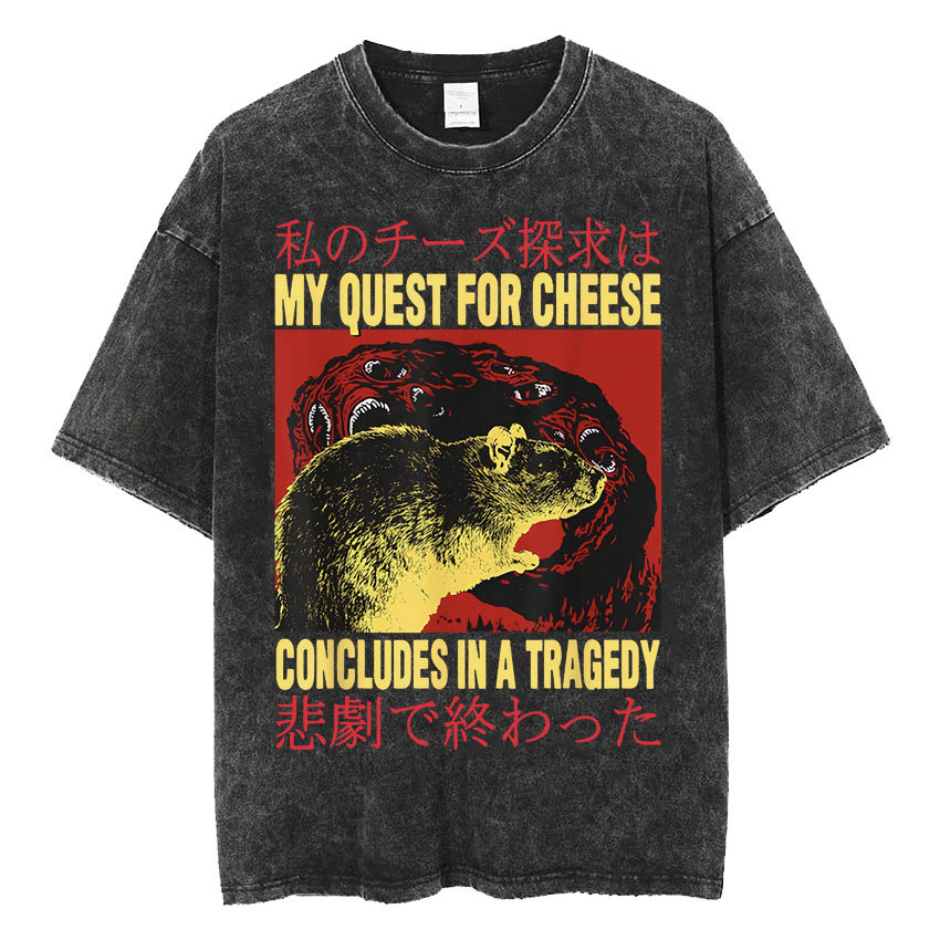 Fashion Personality Frog Print Men's T-shirt - Image 8